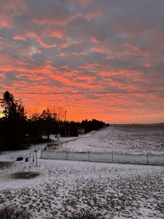 Iowa Sunset January 2025